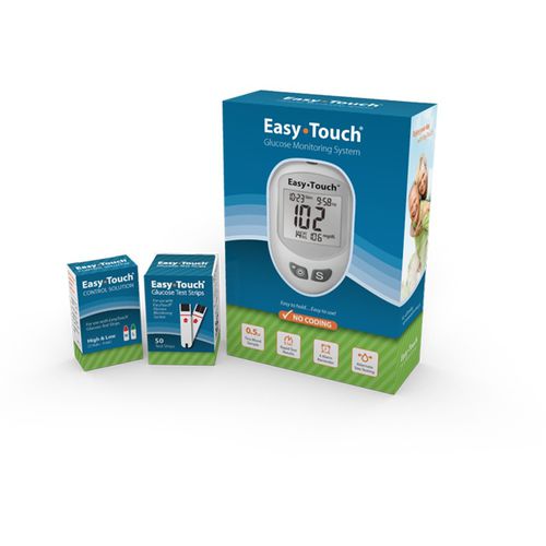Glucómetro con disparador de lancetas - EasyTouch® - MHC Medical Products