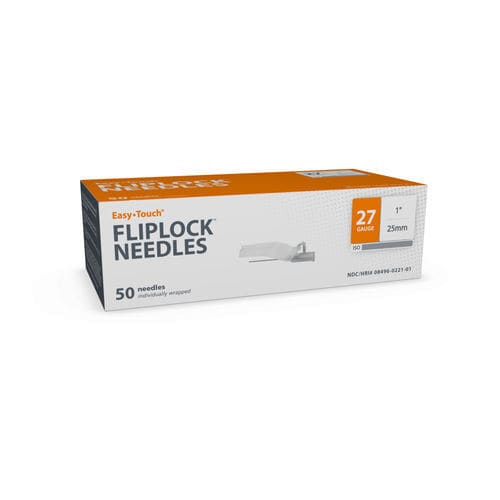 Aguja de seguridad - EasyTouch® FlipLock™ - MHC Medical Products - 18 G / 23 G / 25 G
