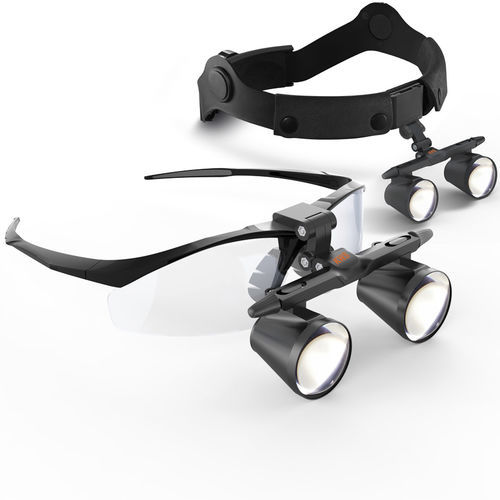 Lupa quirúrgica con montura de gafas - FD-501G-2  - Nanjing Keweisi Medical Lighting - frontal / con sistema abatible