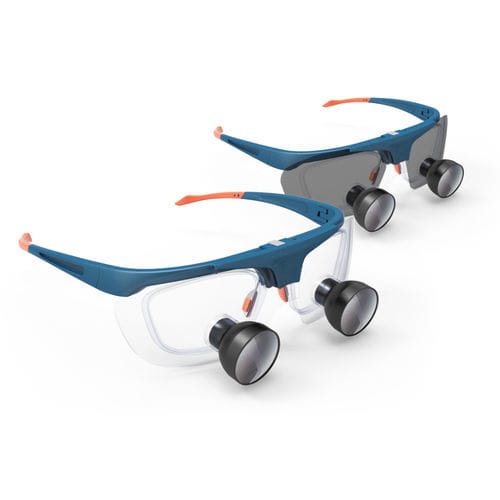 Lupa quirúrgica con montura de gafas - FD-504G-2  - Nanjing Keweisi Medical Lighting - con sistema abatible