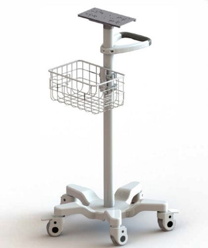 Carro médico - SW‑MT‑03 - Nanjing Shuangwei Biotechnology - para monitor / para transporte / con canasta