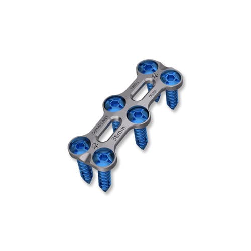 Placa de artrodesis cervical - AURA - Osimplant - anterolateral / bloqueada / metálica