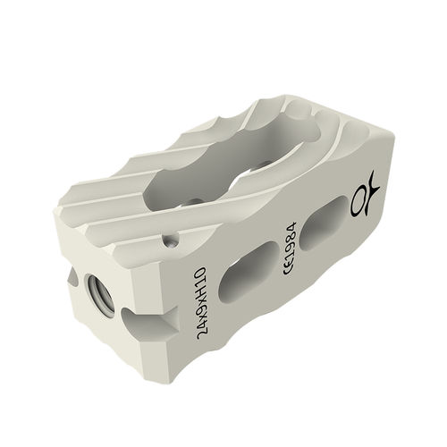 Caja intersomática lumbar - ZELOS - Osimplant - vía posterior / de titanio / de PEEK