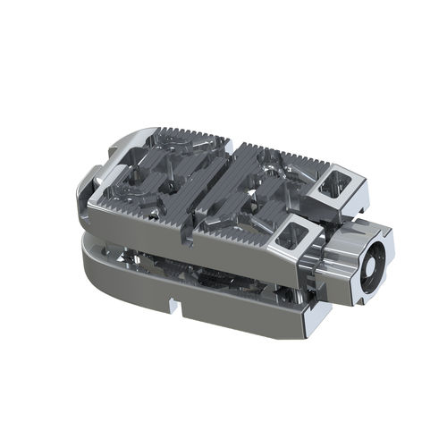 Caja intersomática lumbar - ELYON - Osimplant - vía anterior / de titanio / extensible