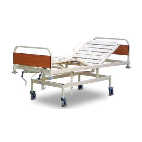 Cama de hospital - 101-T - Strongman Ideal Engineering Services - manual / con ruedas / de 3 secciones