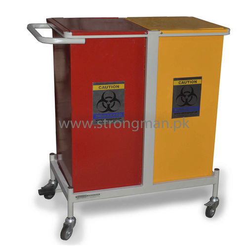 Carro médico - 346-BM - Strongman Ideal Engineering Services - para transporte / para desechos / con soporte para bolsa de basura