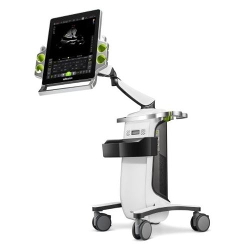Ecógrafo con soporte - Carnation - Wisonic - para ecografía en urgencias médicas / blanco y negro / pantalla táctil