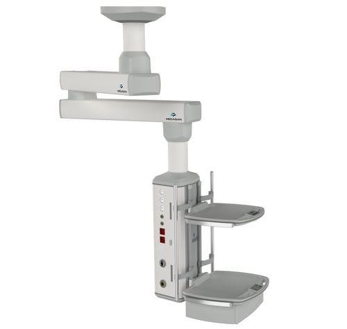Brazo de distribución de techo - MG-PENx-D-z - Megasan Medical Gas Systems - para cuidados intensivos / para quirófano / articulado