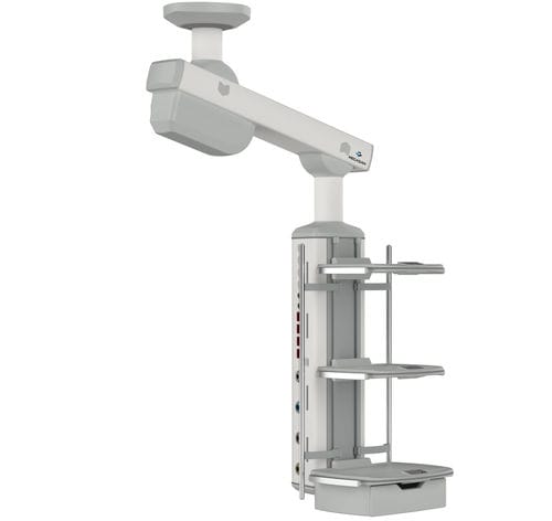 Brazo de distribución de techo - MG-PENA-M-A - Megasan Medical Gas Systems - para cuidados intensivos / de anestesia / de brazo simple