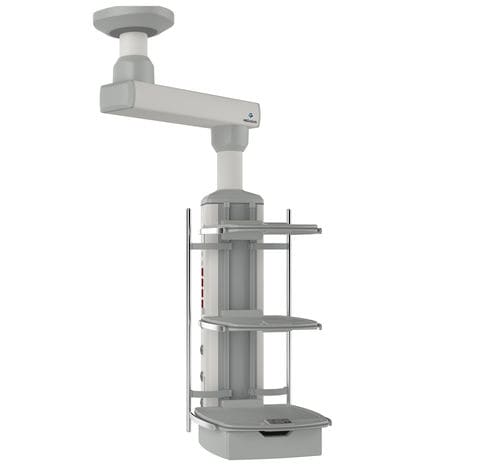 Brazo de distribución de techo - MG-PENx-S-z - Megasan Medical Gas Systems - para cuidados intensivos / de anestesia / de brazo simple