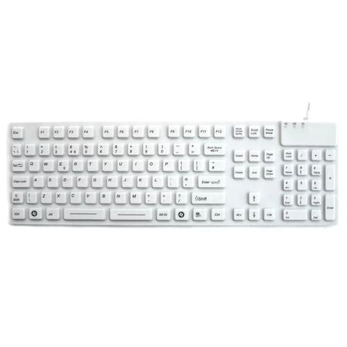 Teclado médico de silicona - P-M05KB - PAC Technology - lavable / USB / antimicrobiano