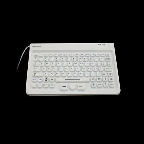 Teclado médico de silicona - P-M230-MS - PAC Technology - USB / impermeable / antibacterias