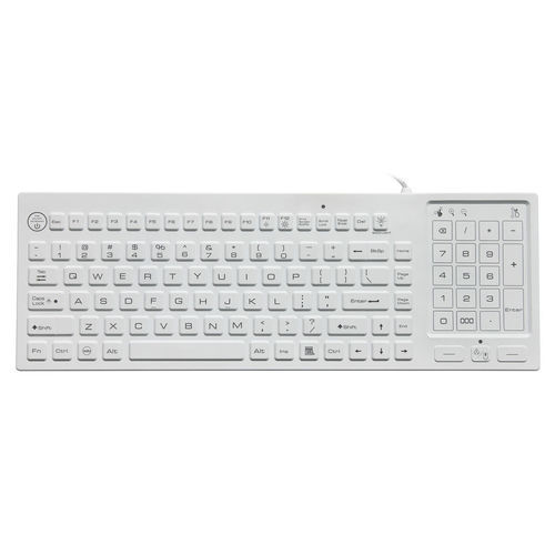 Teclado médico de silicona - P-M70-BL - PAC Technology - de caucho de silicona / USB / impermeable