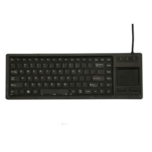 Teclado médico con alfombrilla táctil - P-40TP - PAC Technology - de silicona / USB