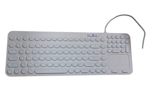 Teclado con teclas digitales - P-M10TP-BL - PAC Technology - con alfombrilla táctil / de silicona / de caucho de silicona