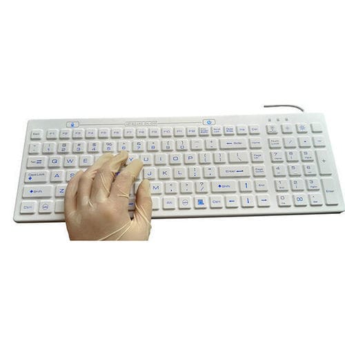 Teclado con teclas digitales - P-M06-BL-V03 - PAC Technology - internacional / de silicona / lavable