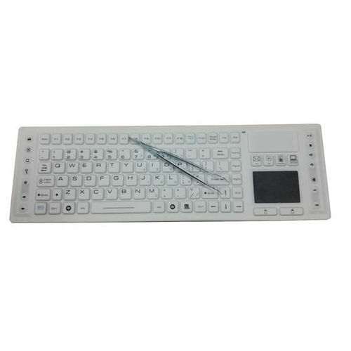 Teclado con alfombrilla táctil - P-WL04TP - PAC Technology - de silicona / hermético / antibacterias