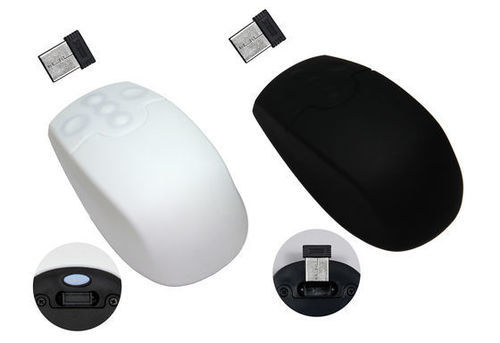 Ratón médico óptico - P-WL-M3 - PAC Technology - USB / de silicona / antimicrobiano