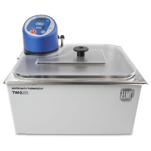 Baño María termostático - TW-2.02 - ELMI - de circulación / de mesa / de acero inoxidable