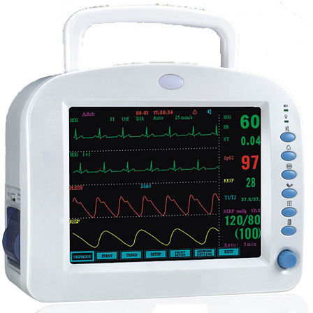 Monitor de paciente portátil - TK-9500 - TENKO MEDICAL SYSTEM CORP - compacto / ECG / etCO2