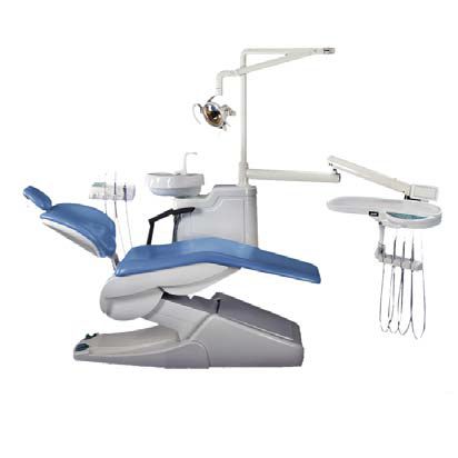 Unidad dental con sillón eléctrico - TK-660H  - TENKO MEDICAL SYSTEM CORP - con portainstrumentos / con luz