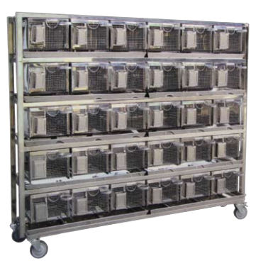 Jaula veterinaria modular - MV-04 - TENKO MEDICAL SYSTEM CORP - de acero inoxidable