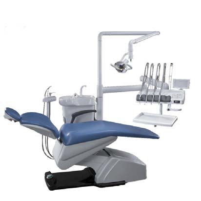 Unidad dental con sillón eléctrico - TK-670C - TENKO MEDICAL SYSTEM CORP - con portainstrumentos / con luz