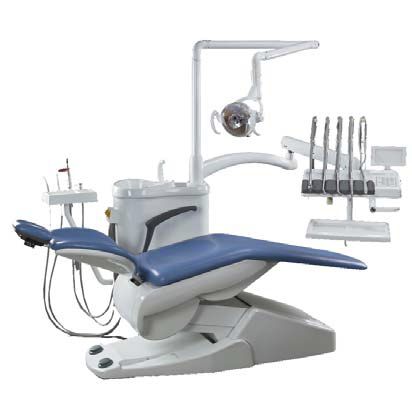 Unidad dental con sillón eléctrico - TK-670J - TENKO MEDICAL SYSTEM CORP - con portainstrumentos / con luz
