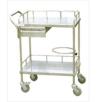 Carro para cuidados - TK-1768  - TENKO MEDICAL SYSTEM CORP - de acero inoxidable / con cajón
