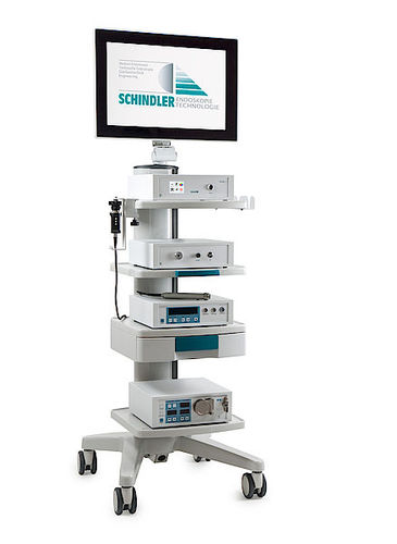 Columna de endoscopia de luz blanca - SCHINDLER Endoskopie Technologie - por fluorescencia / TXI
