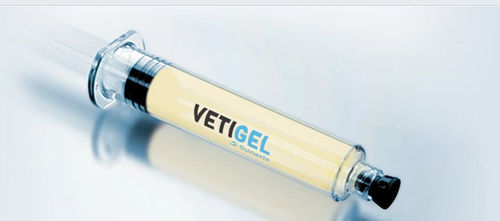 Agente hemostático veterinario en gel - VETIGEL™ - Suneris - para el tratamiento quirúrgico de heridas