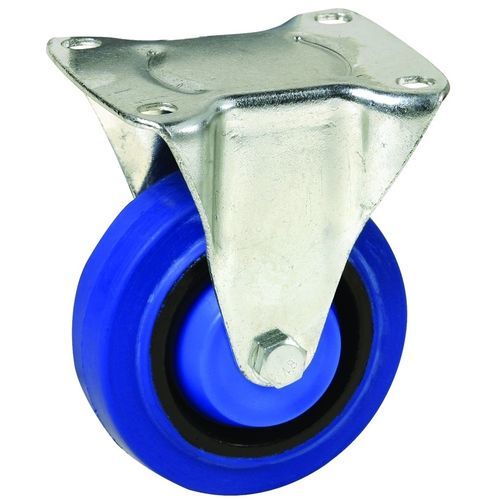 Rueda para carro médico - Nylon  - Rotoplas - de caucho / fija
