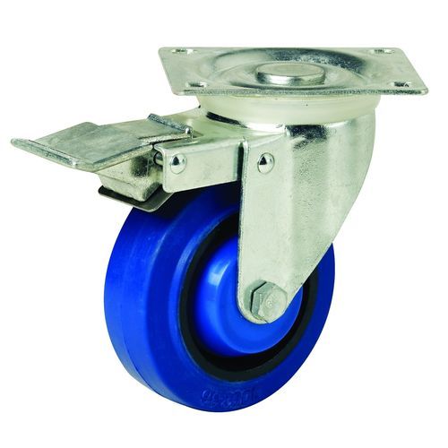 Rueda para carro médico - E125BRSB - Rotoplas - para cama de hospital / de caucho