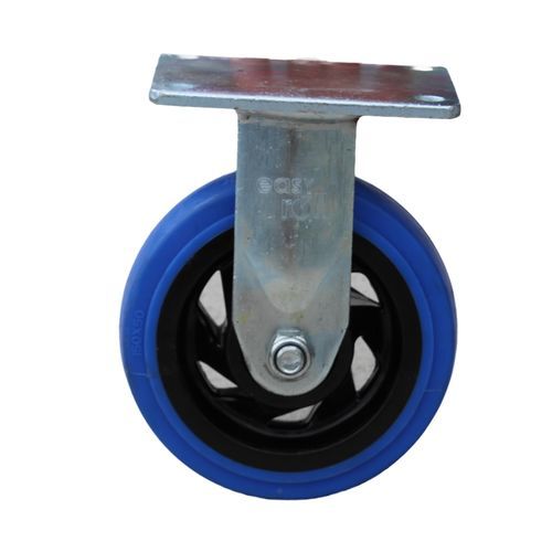 Rueda para carro médico - E150BRF - Rotoplas - de caucho / fija