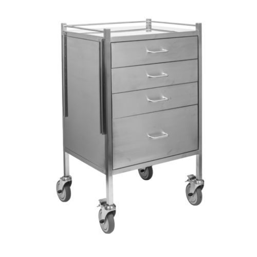 Carro de anestesia - JT4064 - Juvo Solutions - para instrumental / para transporte / de acero inoxidable
