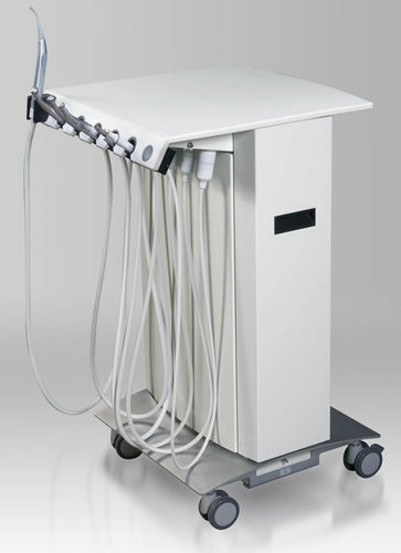 Portainstrumentos para unidad dental con ruedas - DSA 2500 Zee Table - MEUNIER CARUS MEDICAL - con luz LED / autónomo / 5 instrumentos
