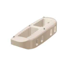 Caja intersomática lumbar - XLIF® - NuVasive - vía lateral / de PEEK