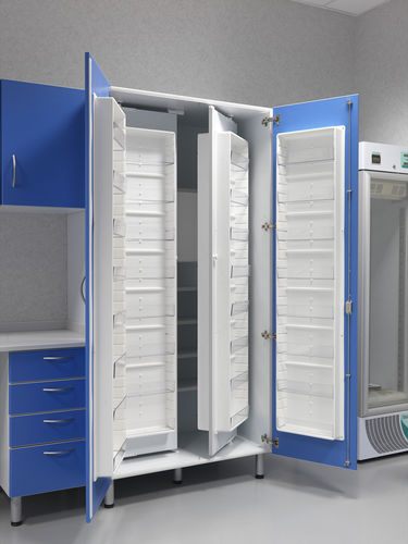 Armario de hospital - Missaglia Spa - con estante / con puerta / modular
