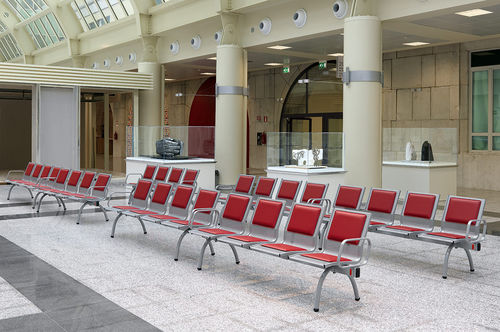 Asiento con estructura modular con reposabrazos - 061AM12 - Missaglia Spa - 4 plazas