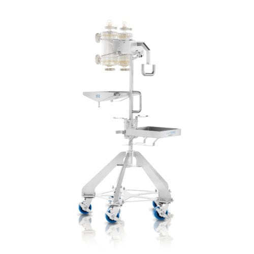 Carro médico -  Planova™ VFR - Asahi Kasei Medical - de manipulación / de acero inoxidable / con estante