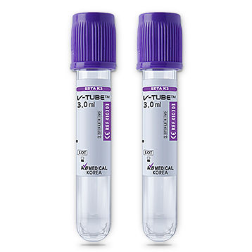 Tubo de extracción cilíndrico - 421504, 411354 - AB Medical, Inc. - de plástico / para extracción de muestras / con gel separador