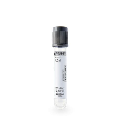 Tubo de extracción para el análisis de la glucemia - 910408 - AB Medical, Inc. - cilíndrico / de sangre / de plástico