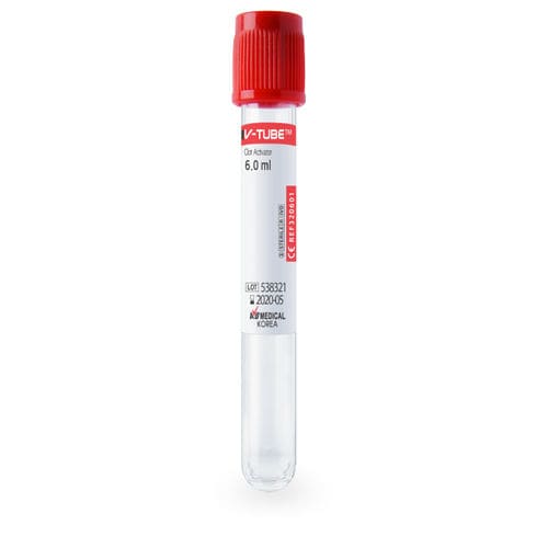 Tubo de extracción cilíndrico - V-TUBE™ - AB Medical, Inc. - de suero / de plástico / para extracción de muestras