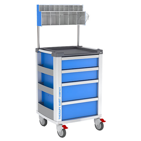 Carro médico - THERAPY KART® COMPACT - Weiko - para transporte / 4 cajones / con cajetines