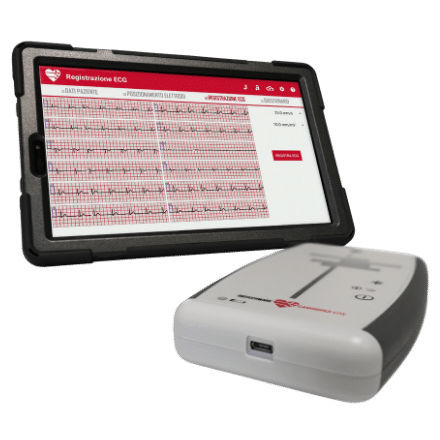 Electrocardiógrafo para diagnóstico en reposo - CardioPad Lite  - Biotechware - 12 canales / para tablet / con pantalla táctil