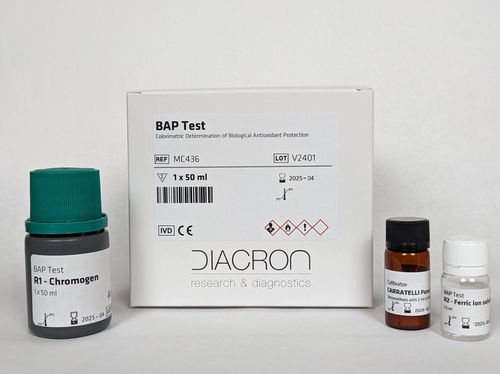 Kit de prueba de estrés oxidativo - BAP - Diacron International S.r.l. - de albúmina / de vitamina C / de bilirrubina
