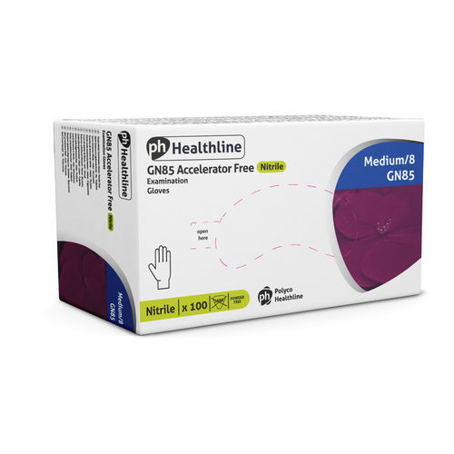 Guante de nitrilo - GN85 - Polyco Healthline - médico / sin polvo / no estéril