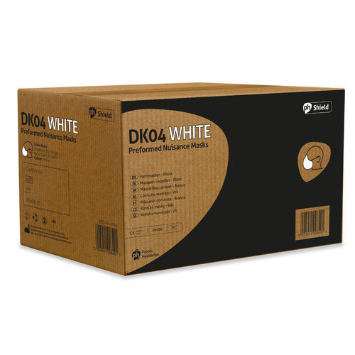Mascarilla de protección tipo copa - DK04 - Polyco Healthline - unisex / caja de 50 / blanca