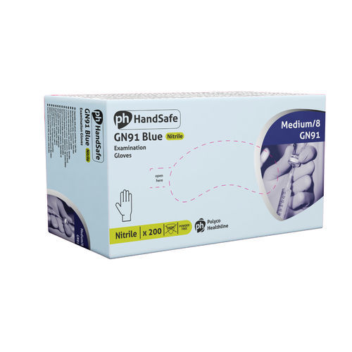 Guante de nitrilo - GN91 - Polyco Healthline - médico / sin polvo / M