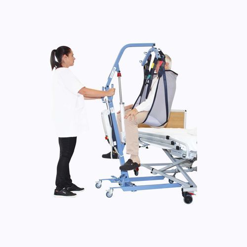 Elevador de pacientes manual - BLUE FLYER - Nausicaa Medical - con ruedas / elevadora / plegable